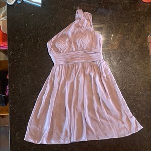 Beautiful Donna Morgan, one shoulder cocktail